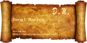 Dengl Marica névjegykártya